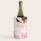 Vintage & Shabby Chic - Blush Tropical Hummingbird Flower Garden Wine Chiller Gallery Image 3