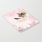 Vintage & Shabby Chic - Blush Tropical Hummingbird Flower Garden Notebook Gallery Image 2