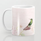 Vintage & Shabby Chic - Blush Tropical Hummingbird Flower Garden Coffee Mug Gallery Image 3