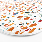 Tan Terrazzo | Eclectic Quirky Confetti Painting | Celebration Colorful Boho Happy Party Graphic  Bath Mat Gallery Image 3