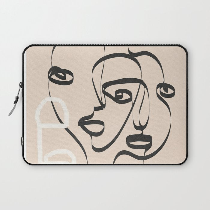Abstract Minimal Line VIII Laptop Sleeve Gallery Image 1