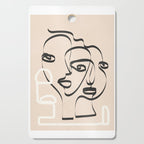 Abstract Minimal Line VIII Cutting Board Gallery Image 1