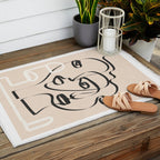 Abstract Minimal Line VIII Outdoor Rug Gallery Image 2
