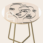 Abstract Minimal Line VIII Side Table Gallery Image 2