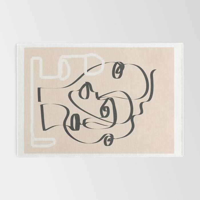 Abstract Minimal Line VIII Rug Gallery Image 2