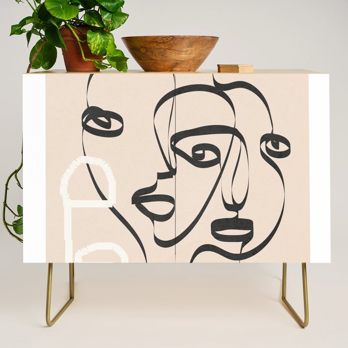 Abstract Minimal Line VIII Credenza Gallery Image 1