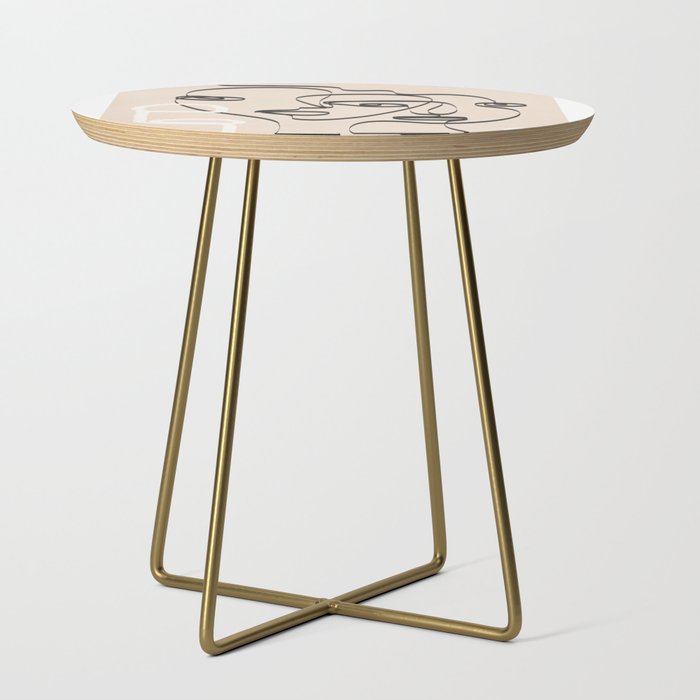 Abstract Minimal Line VIII Side Table Gallery Image 1