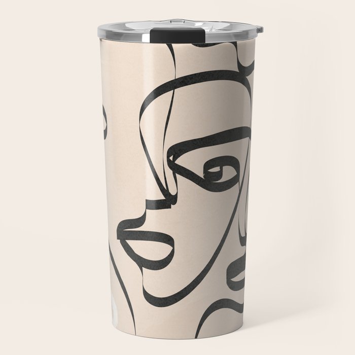 Abstract Minimal Line VIII Travel Mug Gallery Image 1