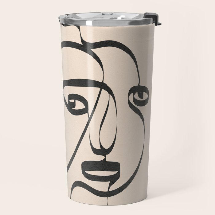 Abstract Minimal Line VIII Travel Mug Gallery Image 2
