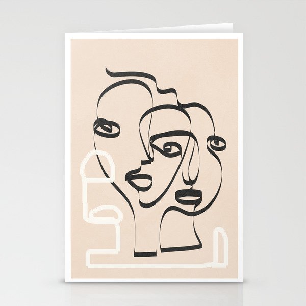 Abstract Minimal Line VIII Stationery Card Gallery Image 2