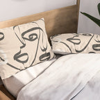 Abstract Minimal Line VIII Pillow Sham Gallery Image 2