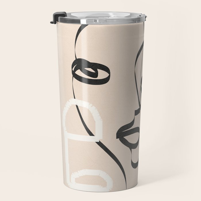 Abstract Minimal Line VIII Travel Mug Gallery Image 3