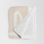 Abstract Minimal Line VIII Throw Blanket Gallery Image 3