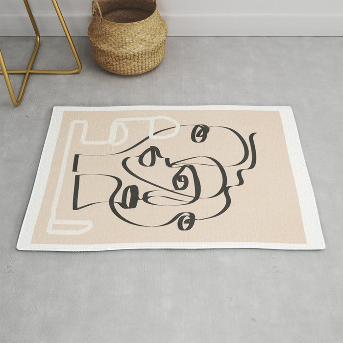 Abstract Minimal Line VIII Rug Gallery Image 1
