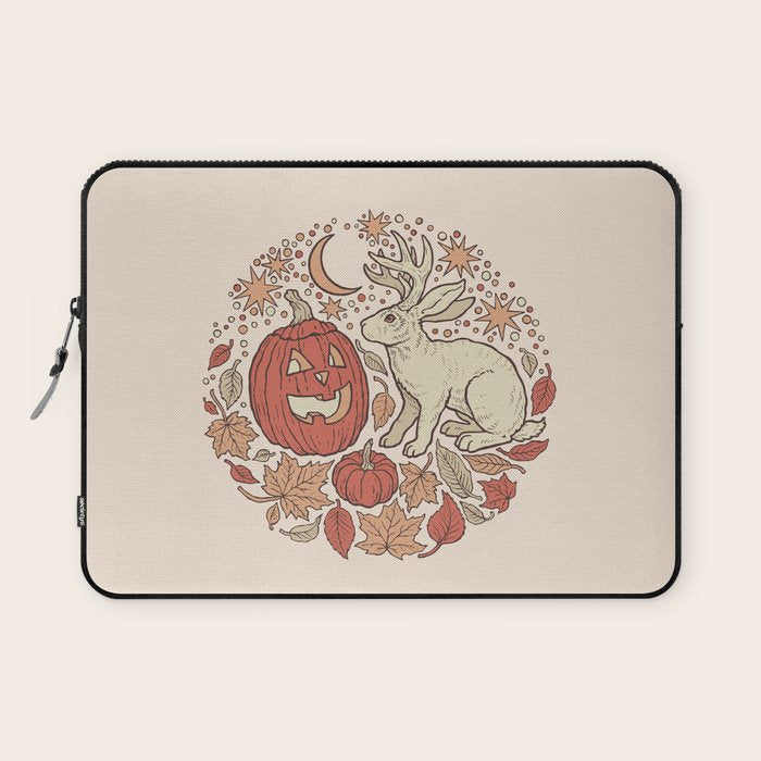 Halloween Friends | Autumn Palette Laptop Sleeve Gallery Image 1