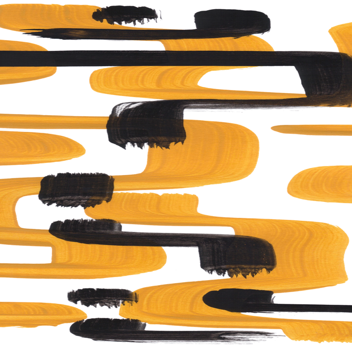 Mid Century Abstract Black & Yellow Fun Pattern 70's Mustard Ripples Lines Retro Style Coffee Mug Gallery Image 2