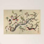 Kawanabe Kyosai. Frogs triumphing over snakes Welcome Mat Gallery Image 1