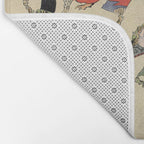 Kawanabe Kyosai. Frogs triumphing over snakes Bath Mat Gallery Image 2