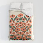 Red Poppy Garden 2 Duvet Cover Gallery Image 6