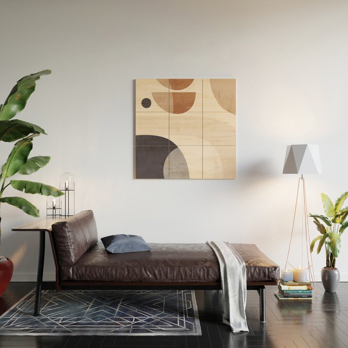 Modern Abstract Art 5 Wood Wall Art Gallery Image 2