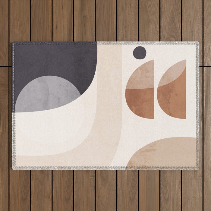 Modern Abstract Art 5 Outdoor Rug Gallery Image 1