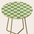 Pistachio Cream x Sea Glass Mixed Checker Side Table Gallery Image 2