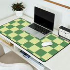 Pistachio Cream x Sea Glass Mixed Checker Desk Mat Gallery Image 2