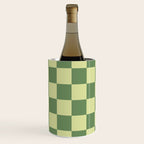 Pistachio Cream x Sea Glass Mixed Checker Wine Chiller Gallery Image 1