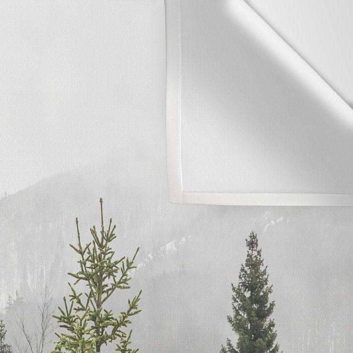 Winter Forest Landscape  Wall Tapestry Gallery Image 3