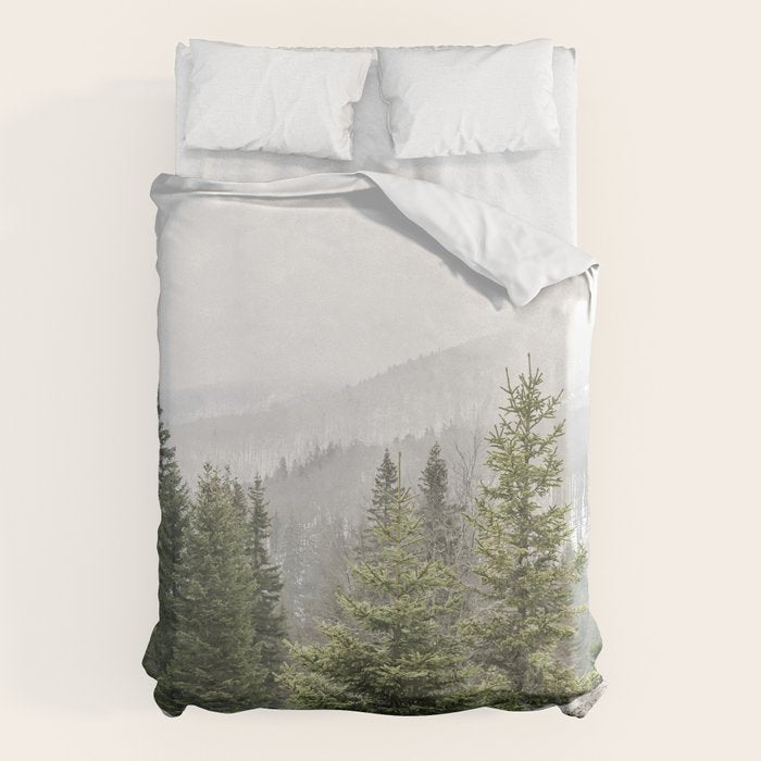 Winter Forest Landscape  Duvet Cover Gallery Image 1