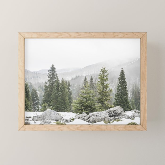 Winter Forest Landscape  Mini Art Print Gallery Image 1