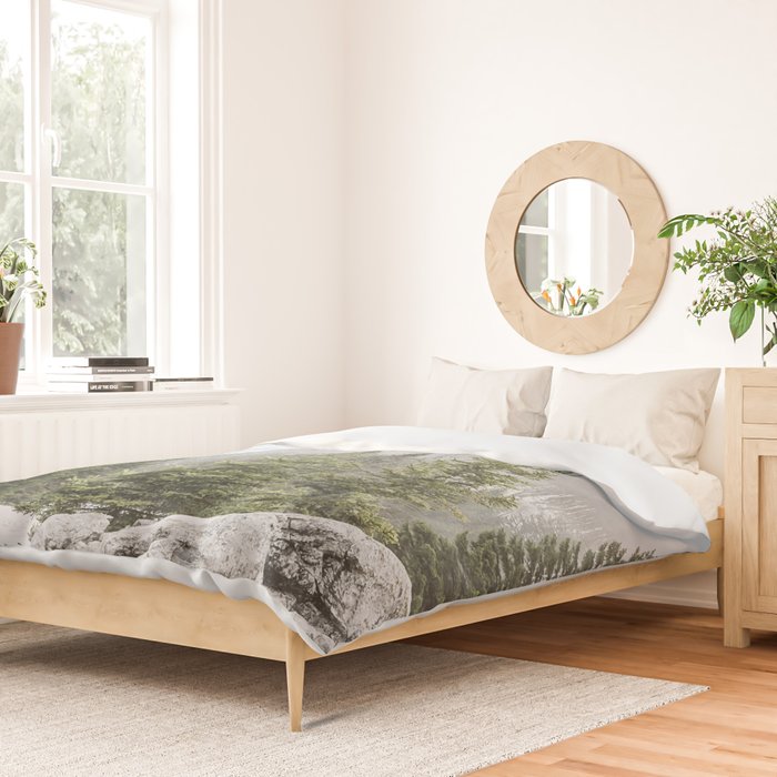 Winter Forest Landscape  Duvet Cover Gallery Image 2