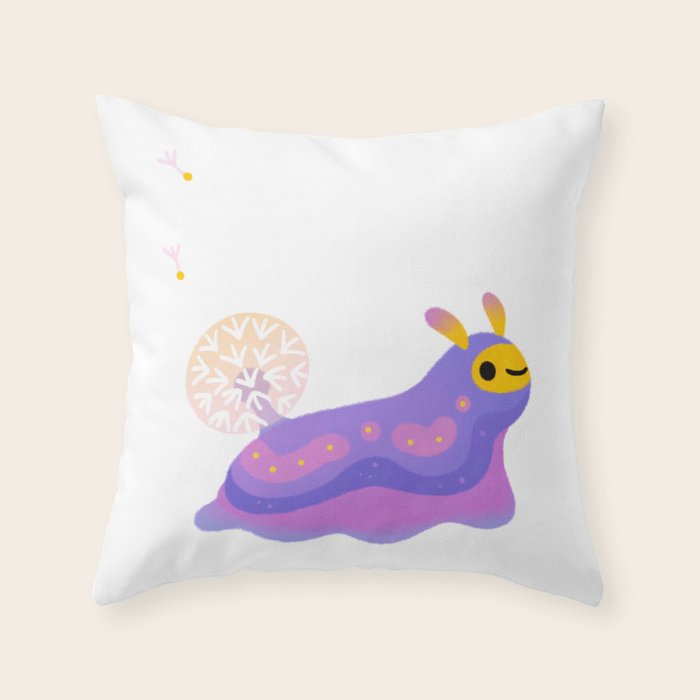 Dandelion slug Throw Pillow Gallery Image 6