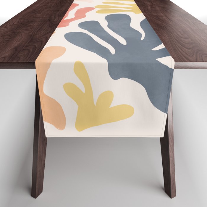 Matisse Cutouts Homage - Abstract Painting Table Runner Gallery Image 1
