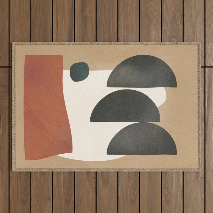 Modern Shapes Design 10 Outdoor Rug Gallery Image 1
