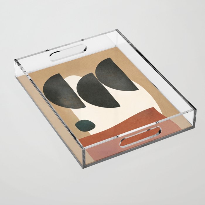 Modern Shapes Design 10 Acrylic Tray Gallery Image 1