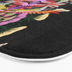 The Butterfly Effect Series - 01, Paint Blot Mirror Colorful, Symmetrical Graphic, Eclectic Mandala  Bath Mat Gallery Image 3