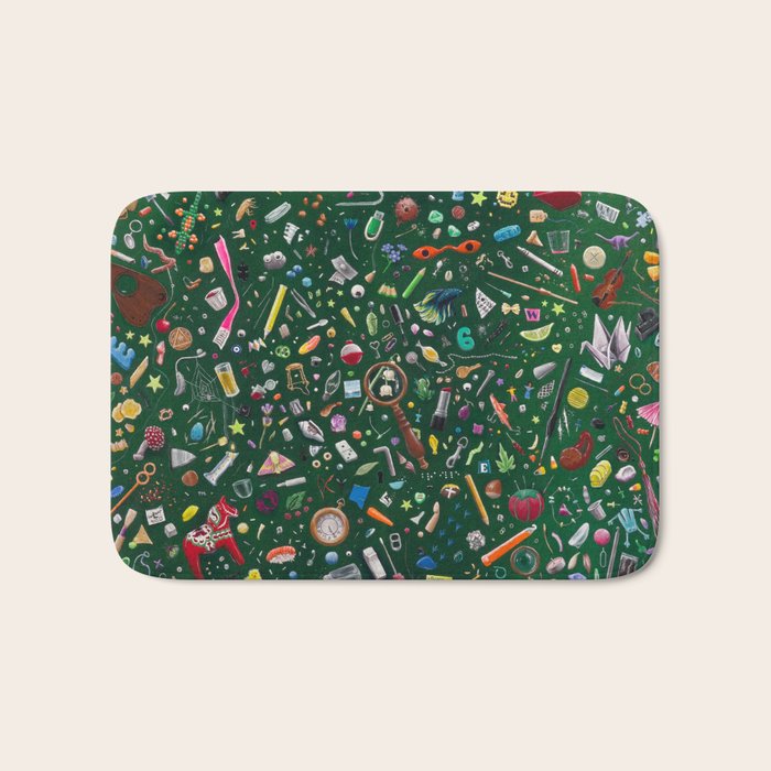Tiny Things Painting Bath Mat Gallery Image 1