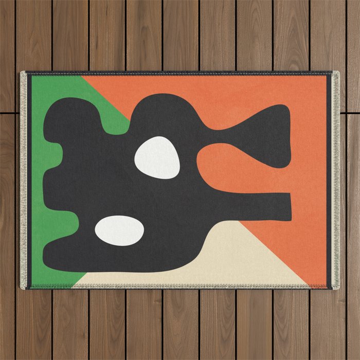 Abstract Art Vase 14 Outdoor Rug Gallery Image 1