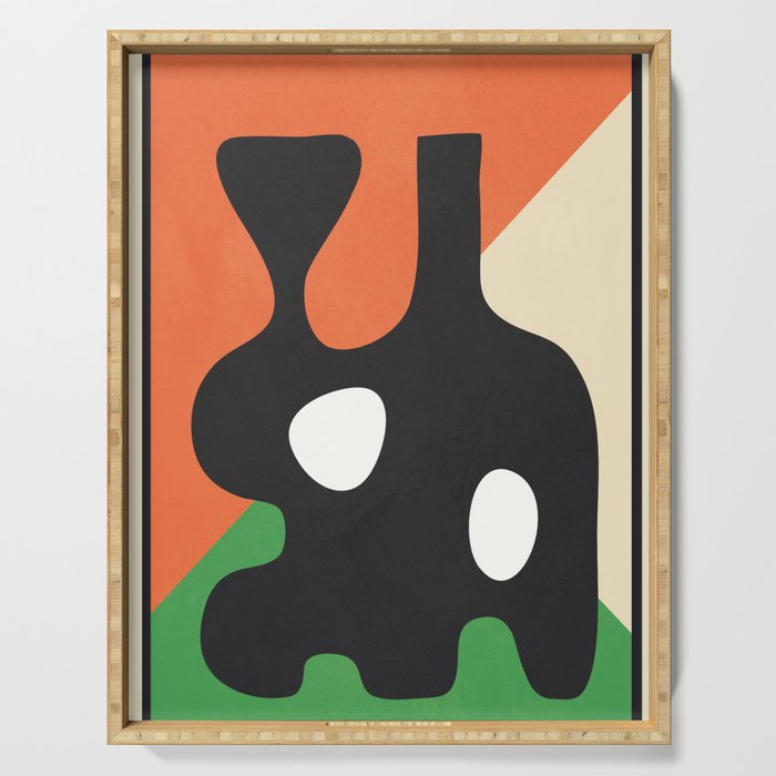 Abstract Art Vase 14 Serving Tray Gallery Image 1