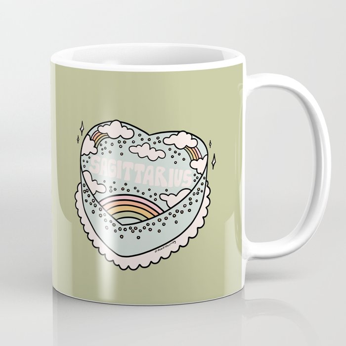 Sagittarius Heart Cake Coffee Mug Gallery Image 1