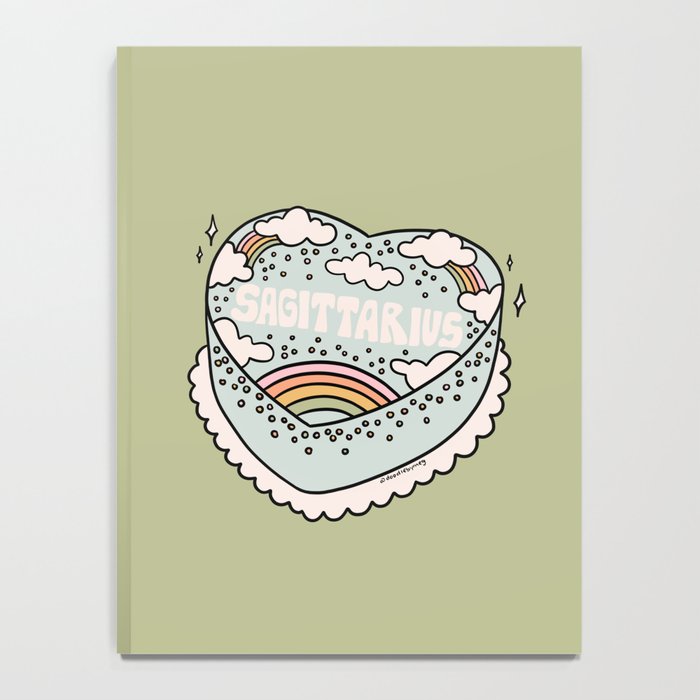 Sagittarius Heart Cake Notebook Gallery Image 4