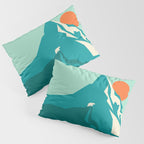 As the sun rises over the peak Pillow Sham Gallery Image 3