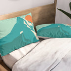 As the sun rises over the peak Pillow Sham Gallery Image 2
