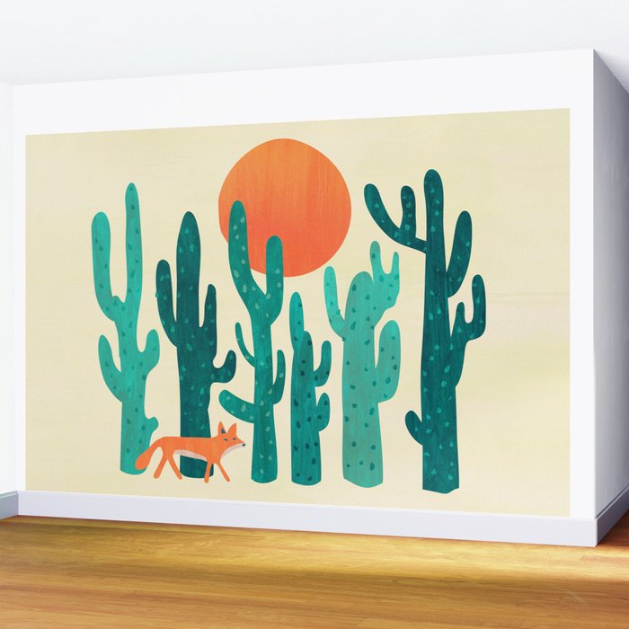 Desert fox Wall Mural Gallery Image 2