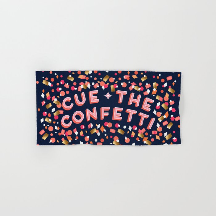 Cue the Confetti - Navy Palette Towels Gallery Image 1