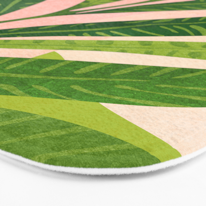 Vacation Views - Pink Coastal Landscape Bath Mat Gallery Image 3