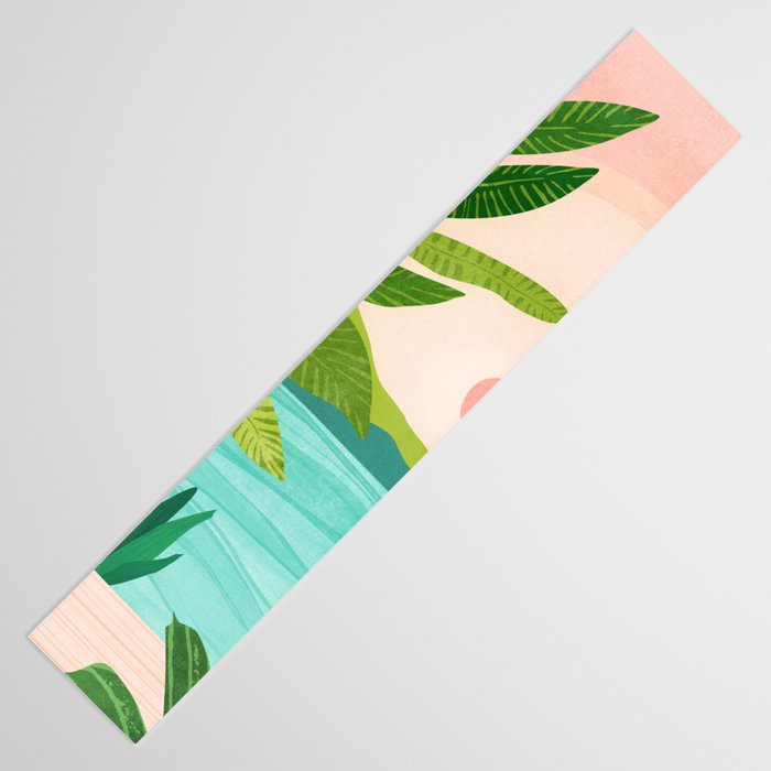 Vacation Views - Pink Coastal Landscape Table Runner Gallery Image 3