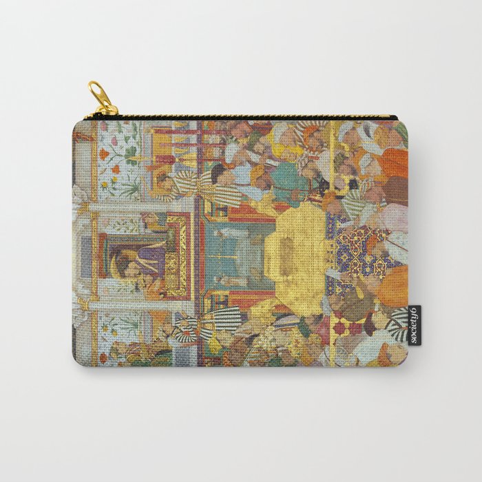 The accession of Shah Jahan by Bichitr, Indian Mughal Art Carry All Pouch Gallery Image 1