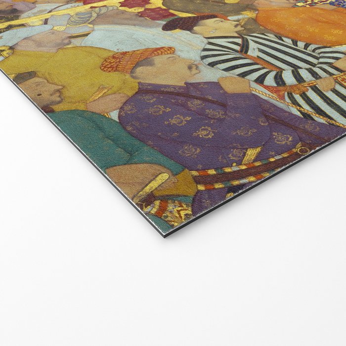 The accession of Shah Jahan by Bichitr, Indian Mughal Art Welcome Mat Gallery Image 2